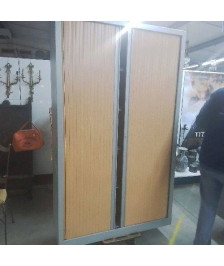 ARMOIRE DE BUREAU A RIDEAUX SANS CLE 