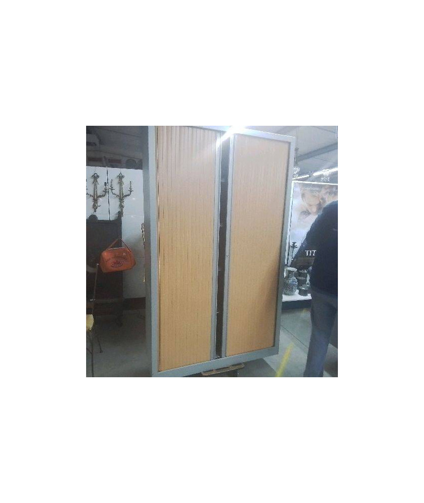 ARMOIRE DE BUREAU A RIDEAUX SANS CLE 