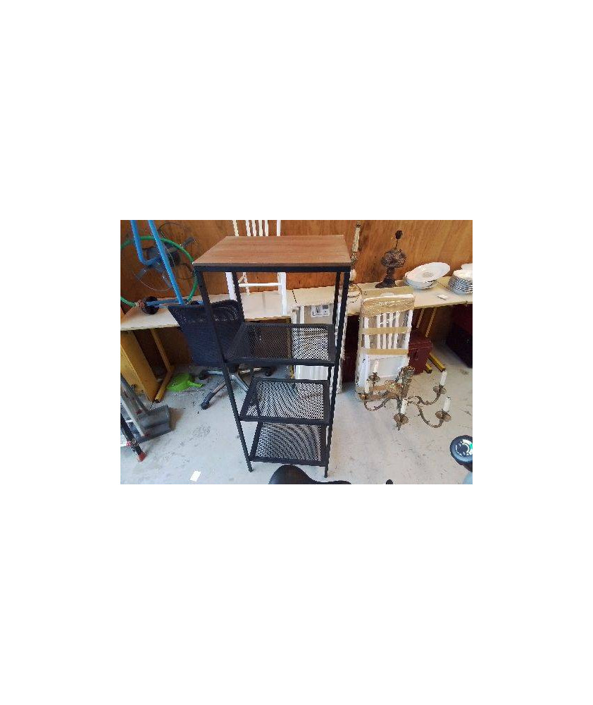 ÉTAGÈRE COLONNE NOIRE IKEA 