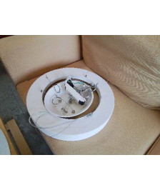 SUSPENSION RONDE BLANCHE 