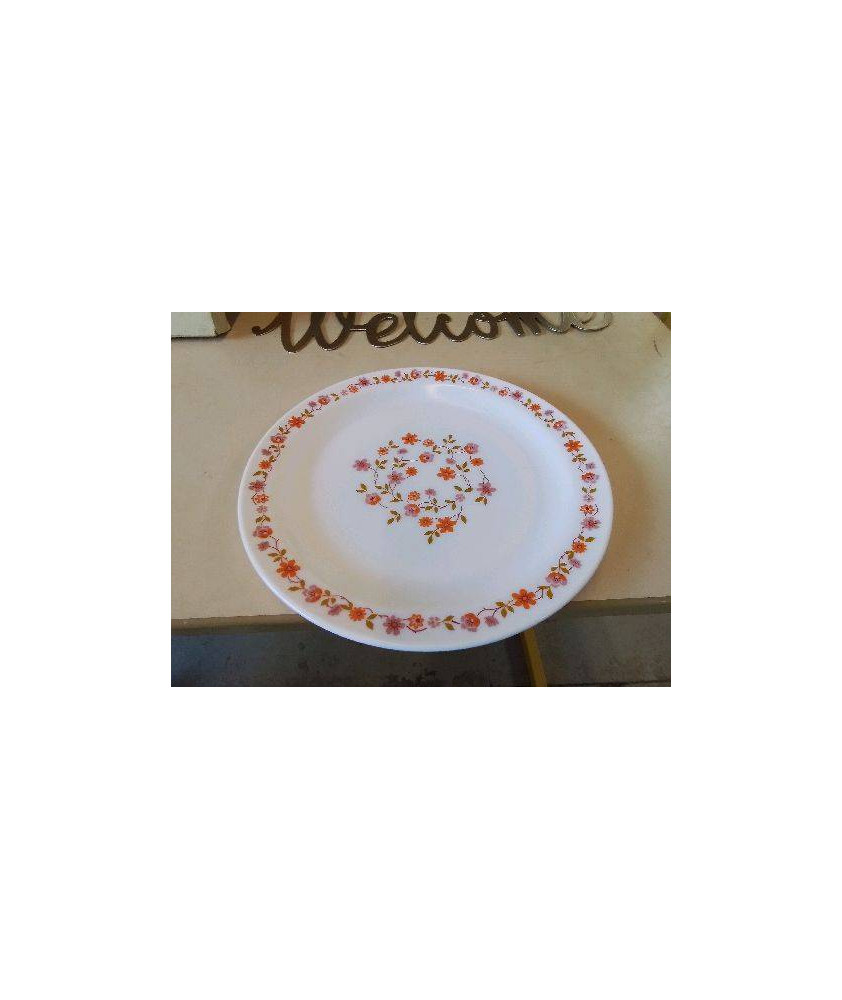 PLAT ARCOPAL MOTIF FLORAL 