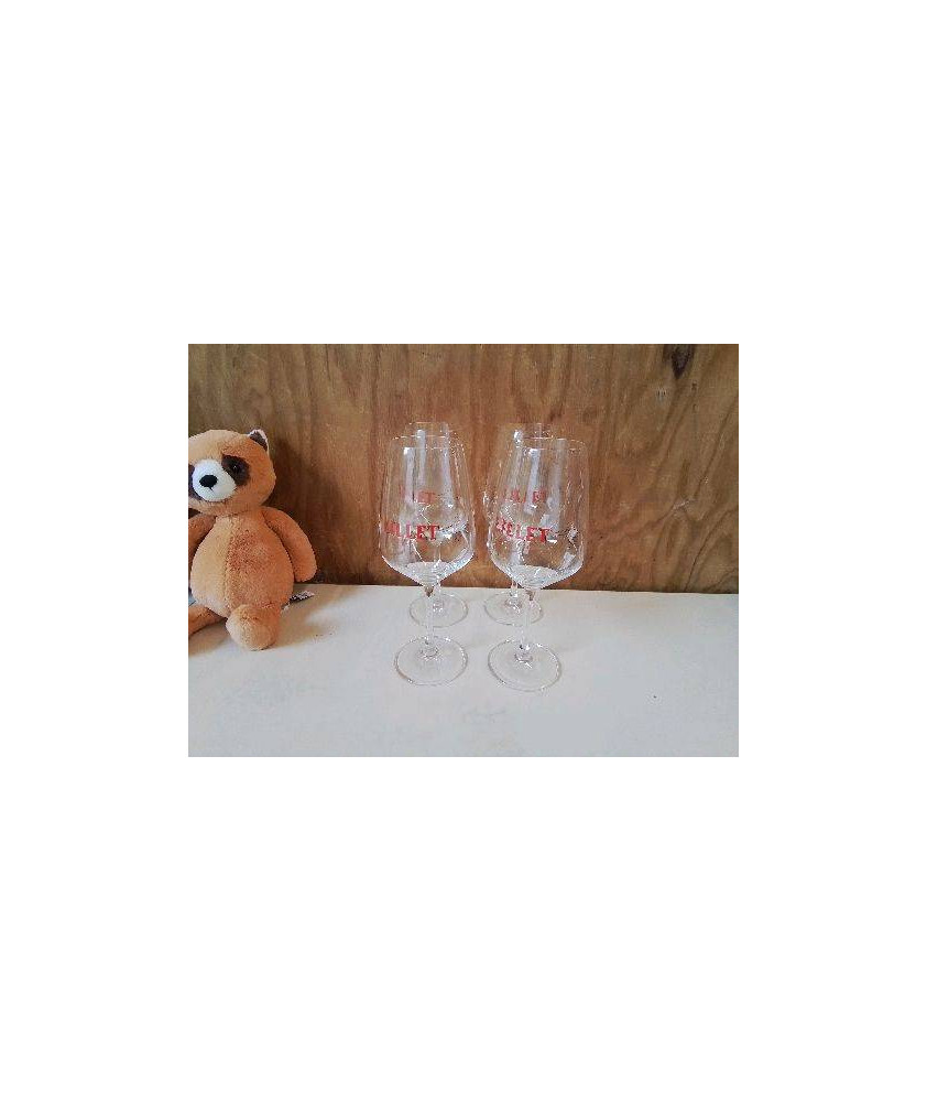 LOT DE 4 VERRE LILLET
