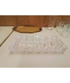 PLATEAU EN VERRE 