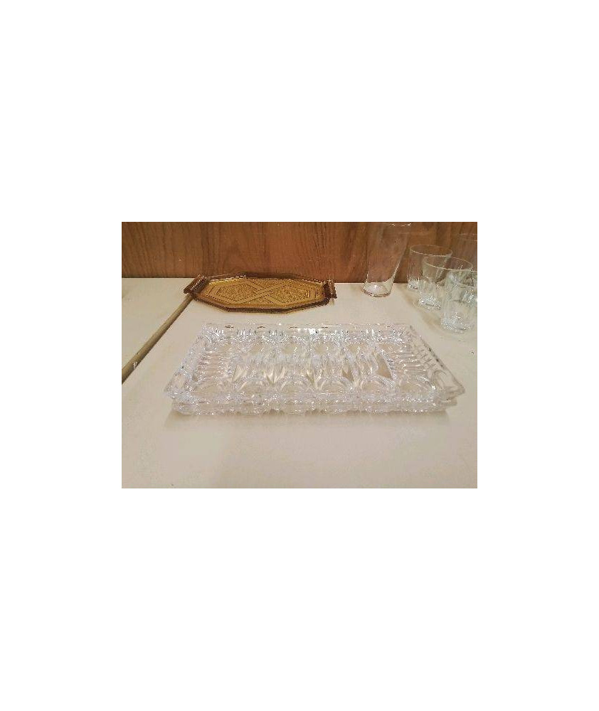 PLATEAU EN VERRE 