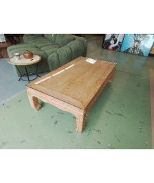 TABLE BASSE OPIUM AVEC UN PLATEAU EN VERRE 