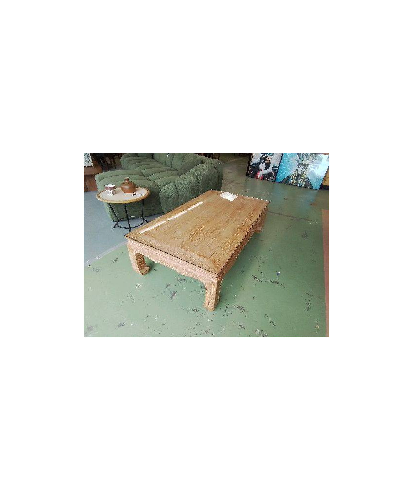 TABLE BASSE OPIUM AVEC UN PLATEAU EN VERRE 