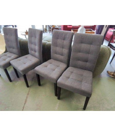 CHAISE TISSU GRISE 