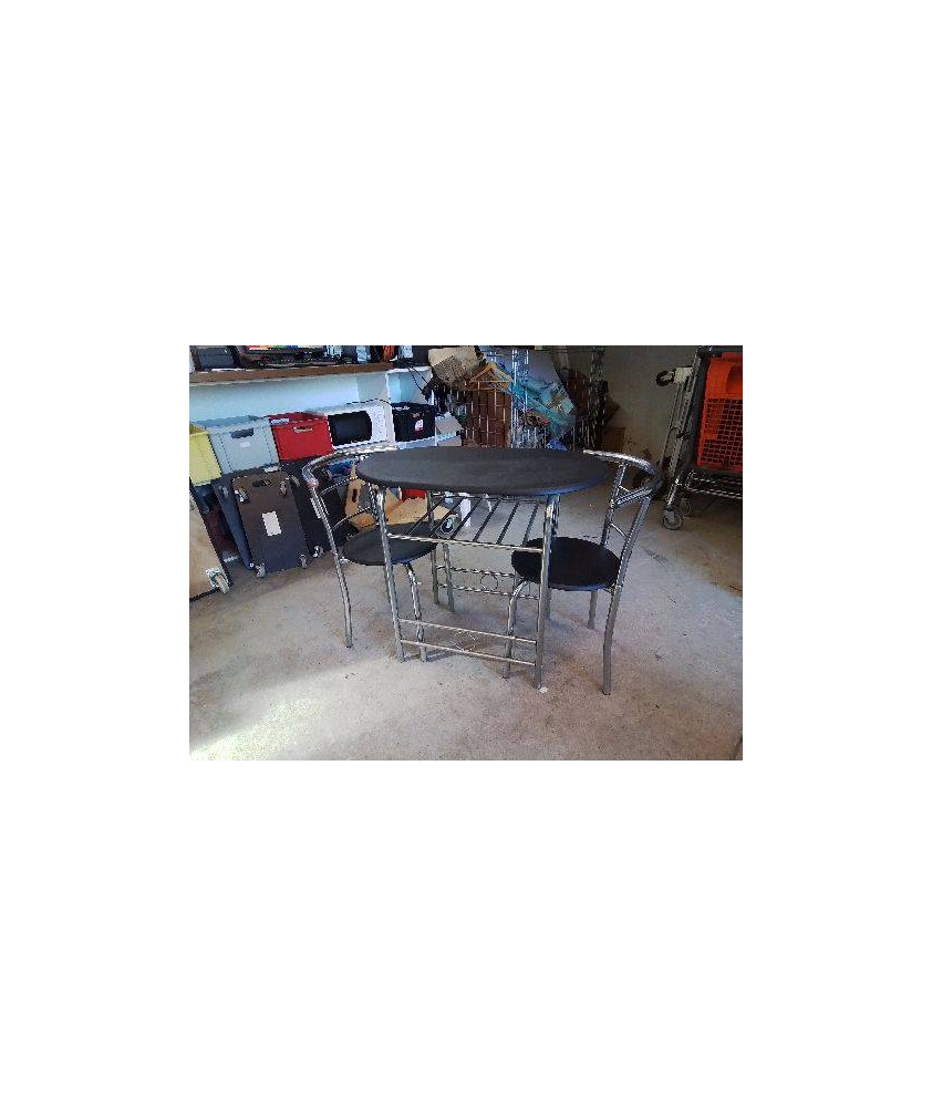 PETITE TABLE DE CUISINE 2 PERSONNES AVEC SES FAUTEUILS