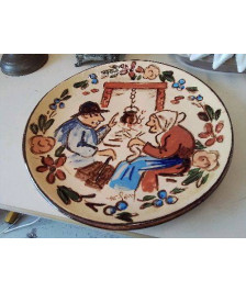 ASSIETTE DECORATIVE DECORS RURAL 