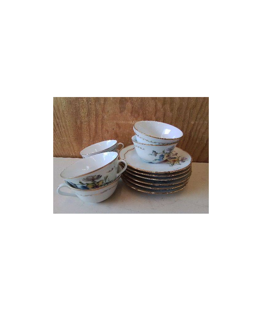 LOT DE 6 TASSES A CAFÉ 