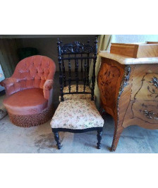 CHAISE DE CHAMBRE STYLE NAPOLEON III