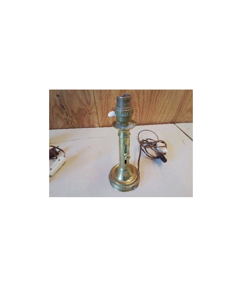 LAMPE PIED LAITON ANCIEN CHANDELIER 