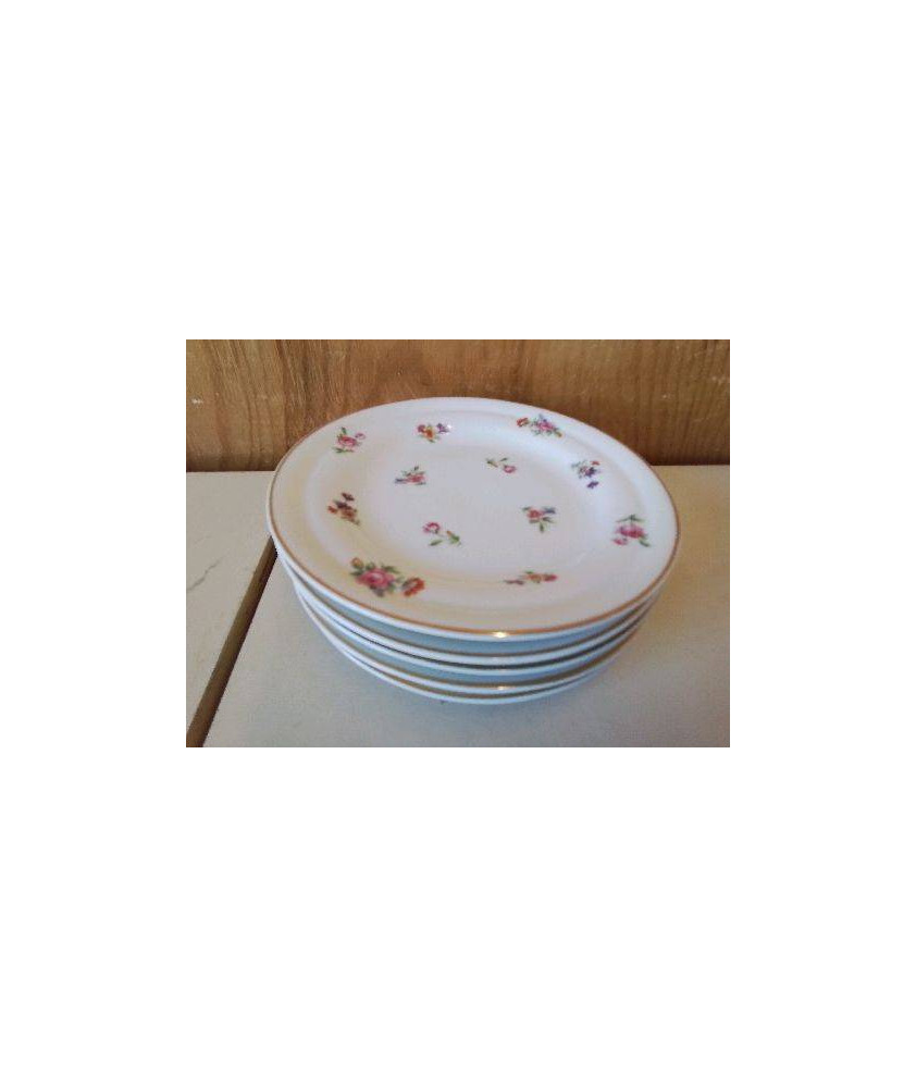 LOT DE 5 ASSIETTES A DESSERT