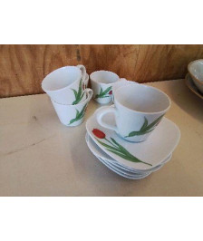 LOT DE 6 TASSES A CAFÉ 
