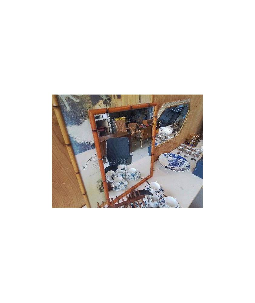 MIROIR CADRE BAMBOU 