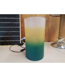LAMPE EN VERRE COLORÉ 