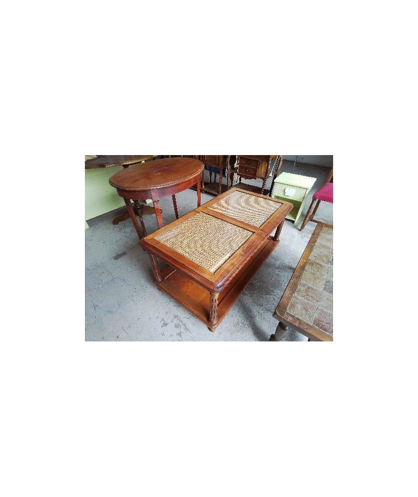 TABLE BASSE PLATEAU EN VERRE 
