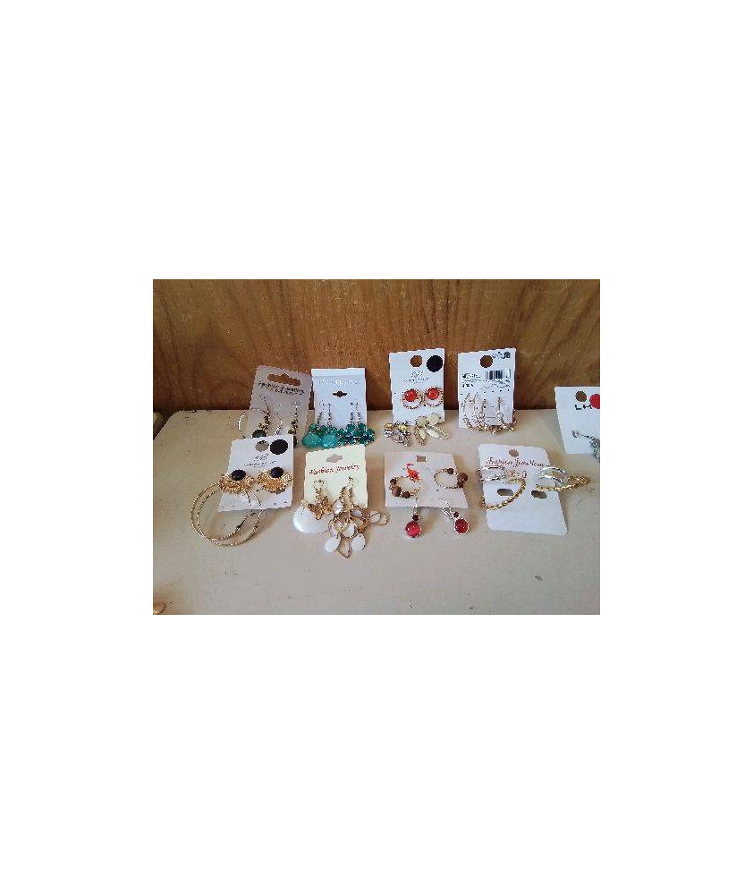 LOT DE BOUCLES D’OREILLES FANTAISIE