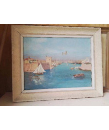 PEINTURE D’UN BORD DE MER