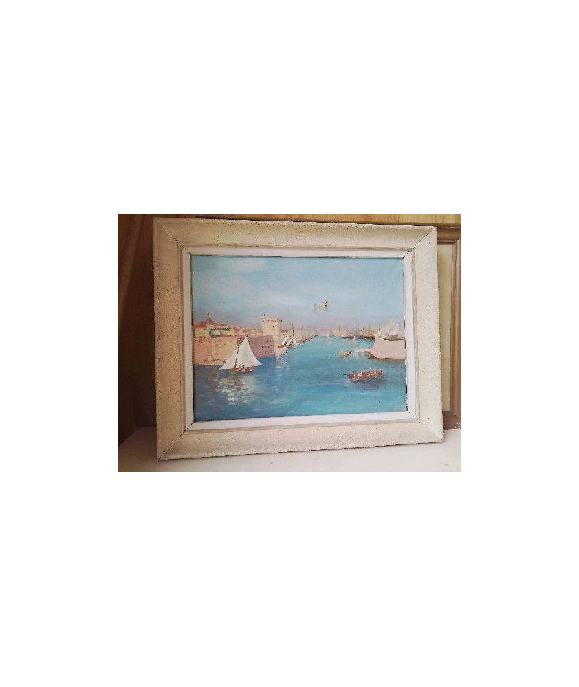 PEINTURE D’UN BORD DE MER