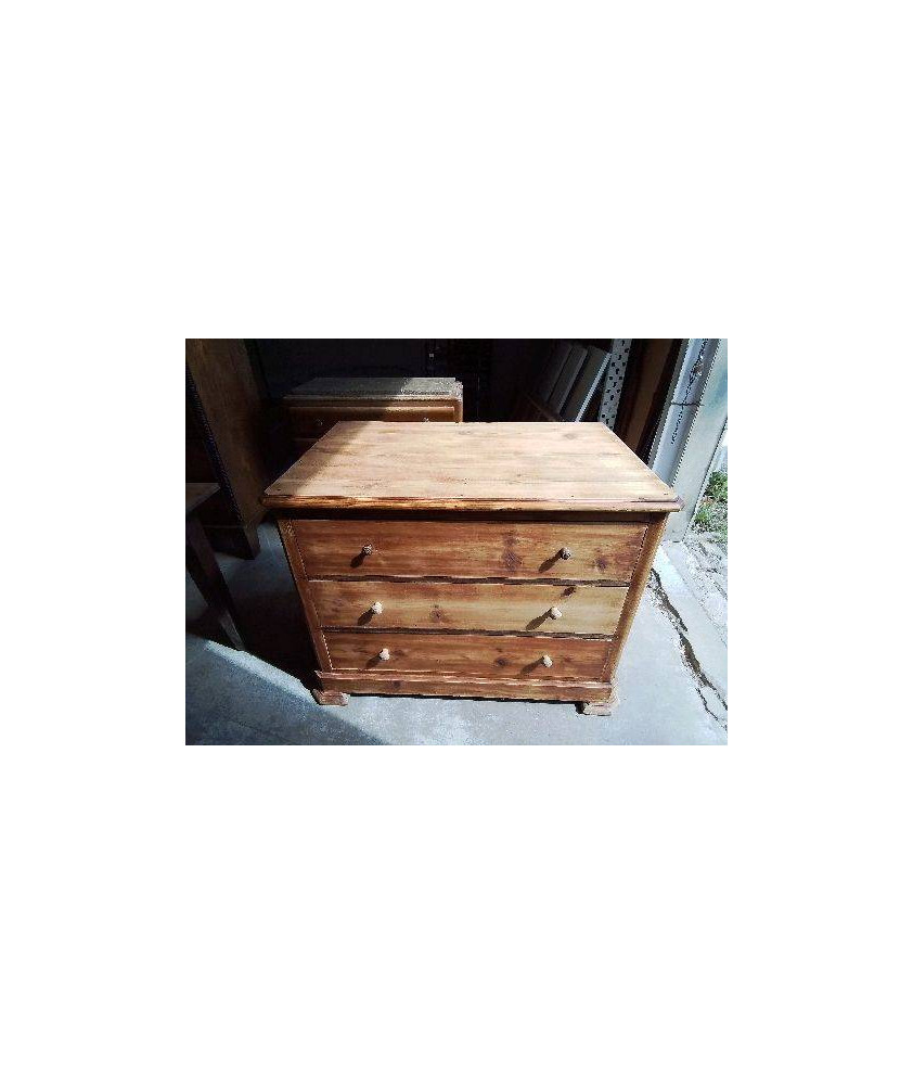 GRANDE COMMODE MASSIVE 3 TIROIRS 
