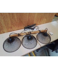 LUMINAIRE BOIS ET METAL 