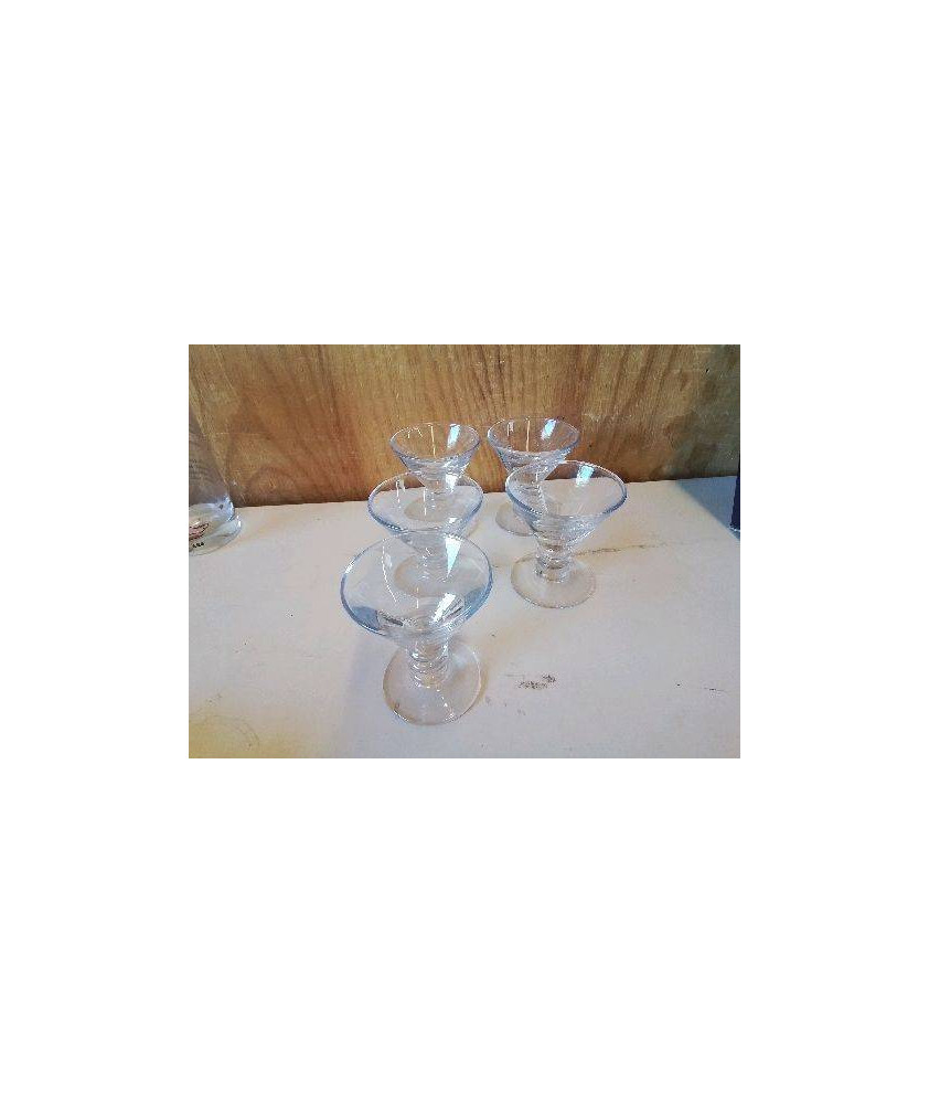 LOT DE 5 VERRES A LIQUEUR 