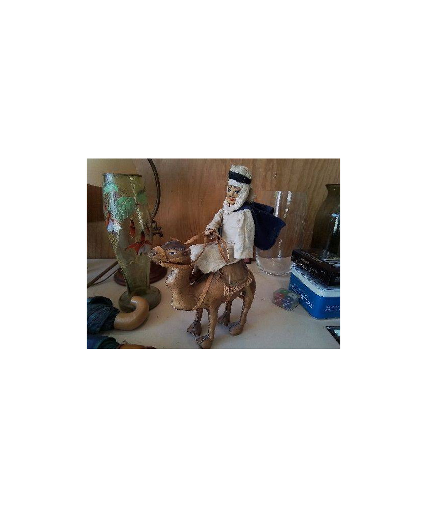 CAVALIER SUR CHAMEAU EN CUIR 