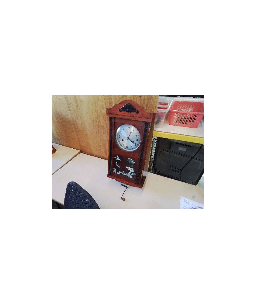 HORLOGE MURALE POLARIS MOTIF HERON 