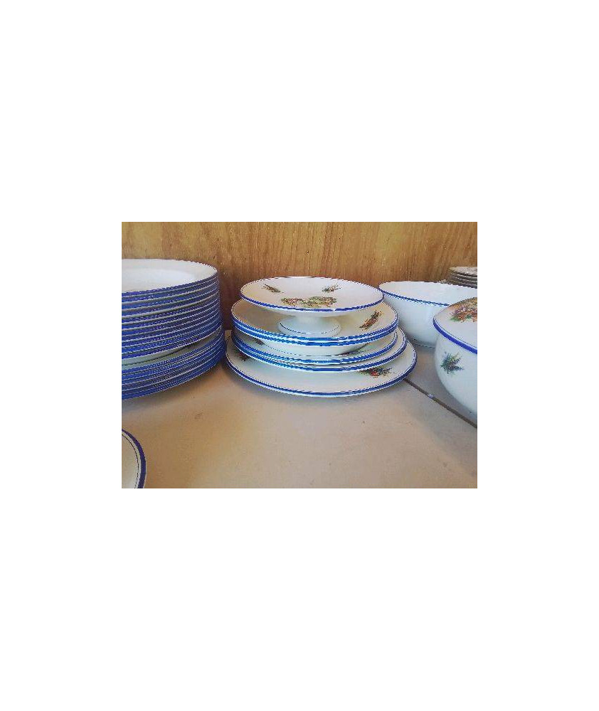 GRAND PLAT DE SERVICE SALINS OPAQUE