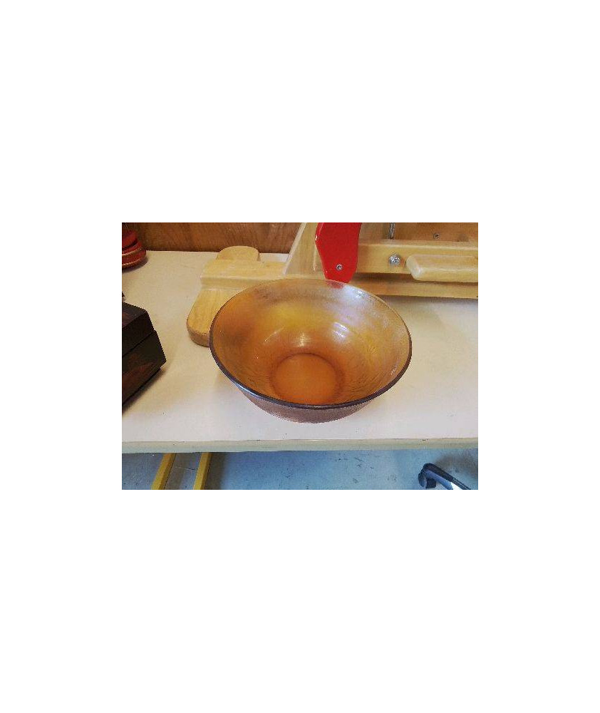 BOL EN VERRE MARRON 
