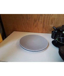 DUO GRANDE ASSIETTE PLATE GRISE 