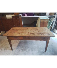 TABLE DE FERME 2 TIROIRS 