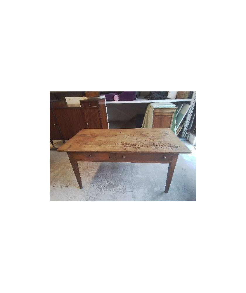 TABLE DE FERME 2 TIROIRS 