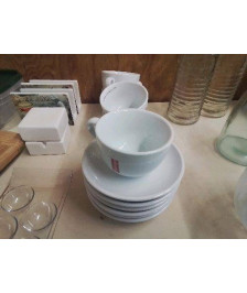 TASSE AVEC SOUCOUPE BLANCHE MOLANGO