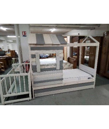 LIT CABANNE AVEC SON MATELAS 