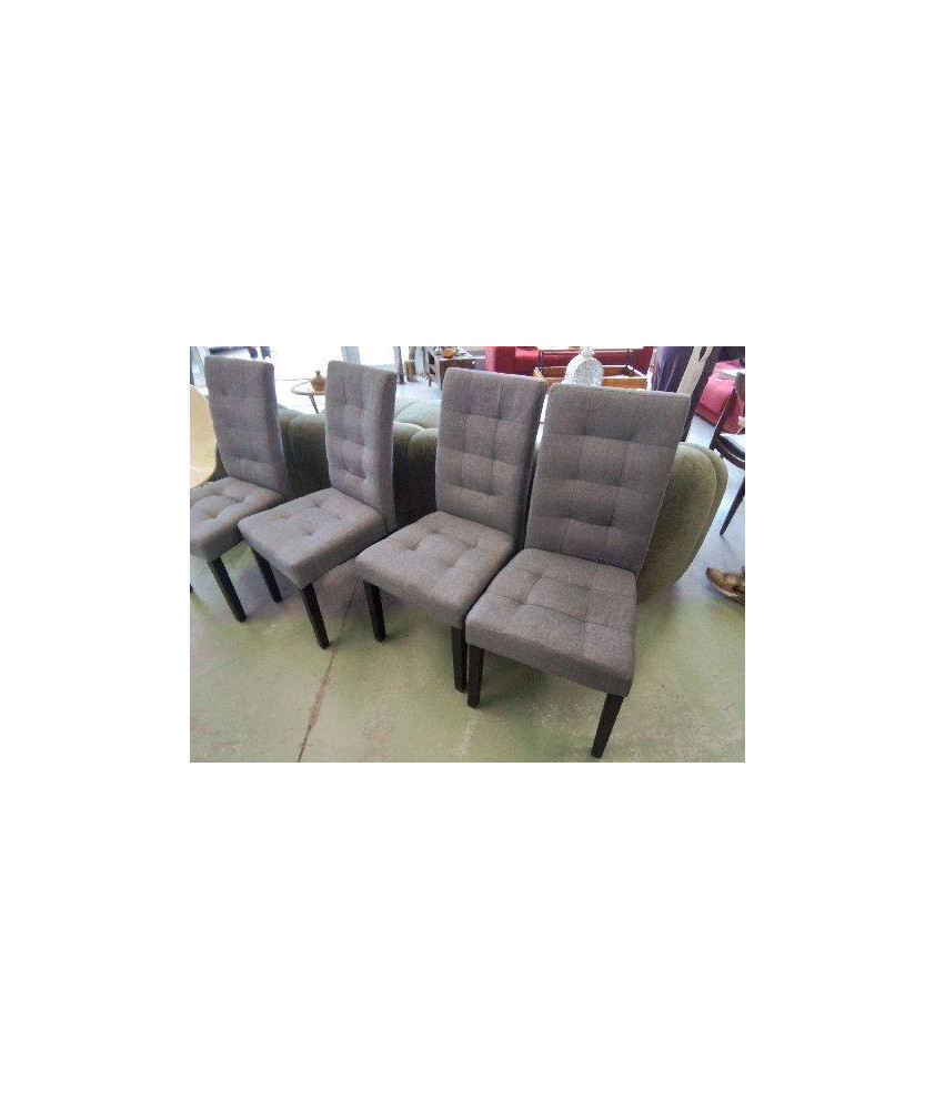 CHAISE TISSU GRISE 