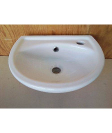 LAVE MAIN MURALE EN CERAMIQUE BLANCHE 