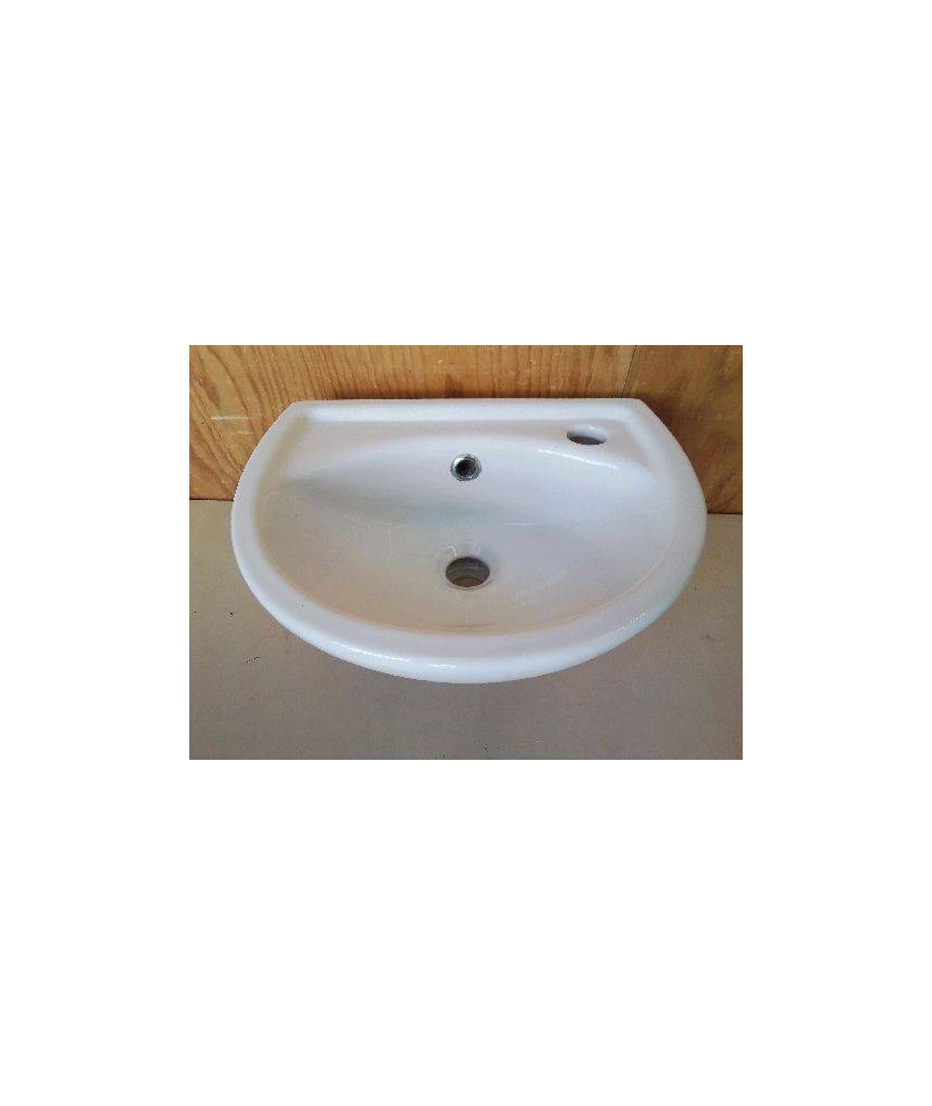 LAVE MAIN MURALE EN CERAMIQUE BLANCHE 
