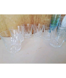LOT DE 6 GOBELETS EN CRISTAL 