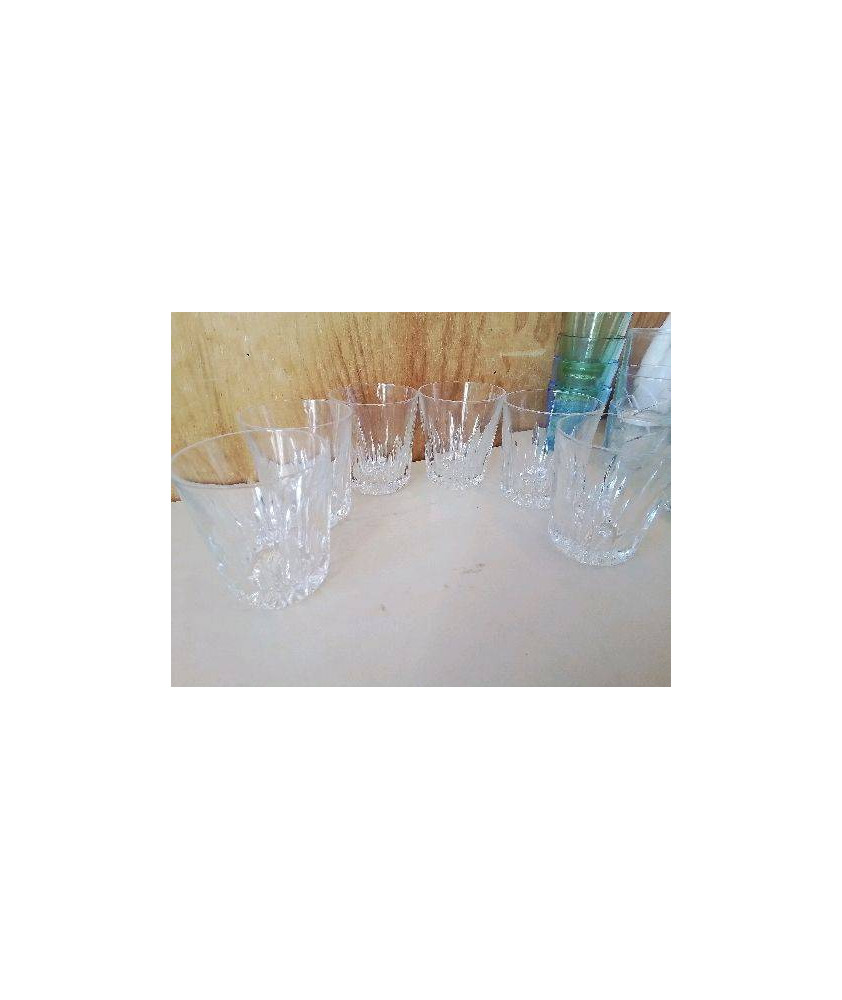 LOT DE 6 GOBELETS EN CRISTAL 