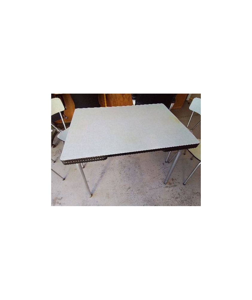TABLE FORMICA BLEUE 