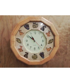 HORLOGE PENDULE MURALE OCTOGONALE 
