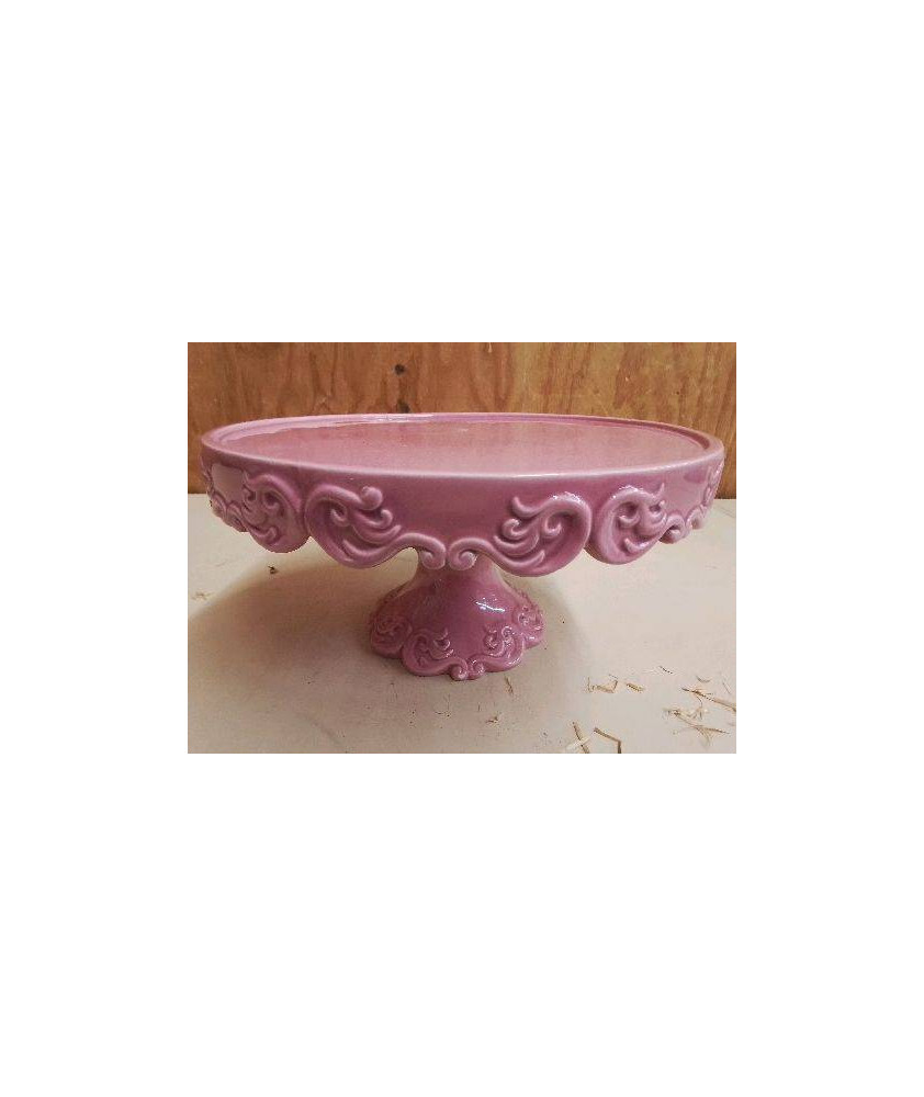 PLAT EN CERAMIQUE ROSE
