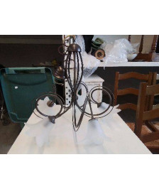 LUSTRE A BRANCHES EN METAL 