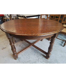 TABLE RONDE A MANGER EN BOIS MASSIF