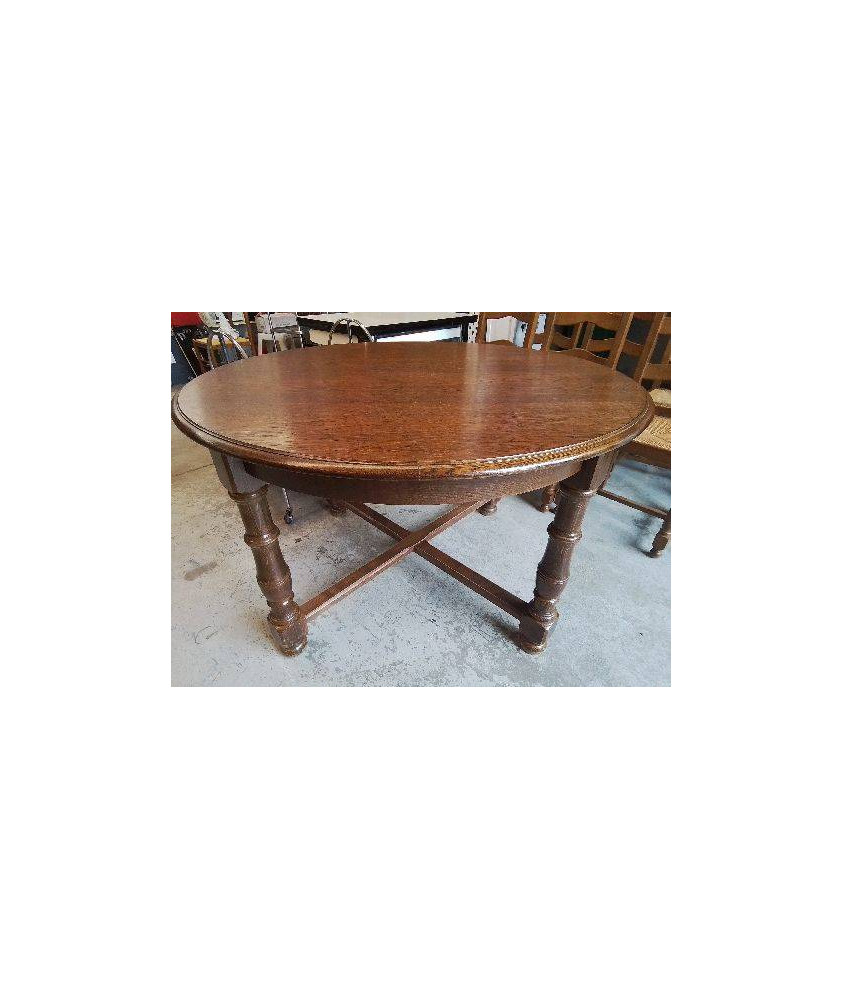 TABLE RONDE A MANGER EN BOIS MASSIF