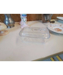 BEURRIER EN VERRE 