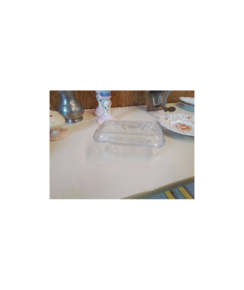 BEURRIER EN VERRE 