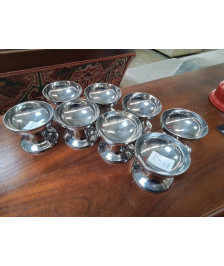 LOT DE 8 COUPES INOX 